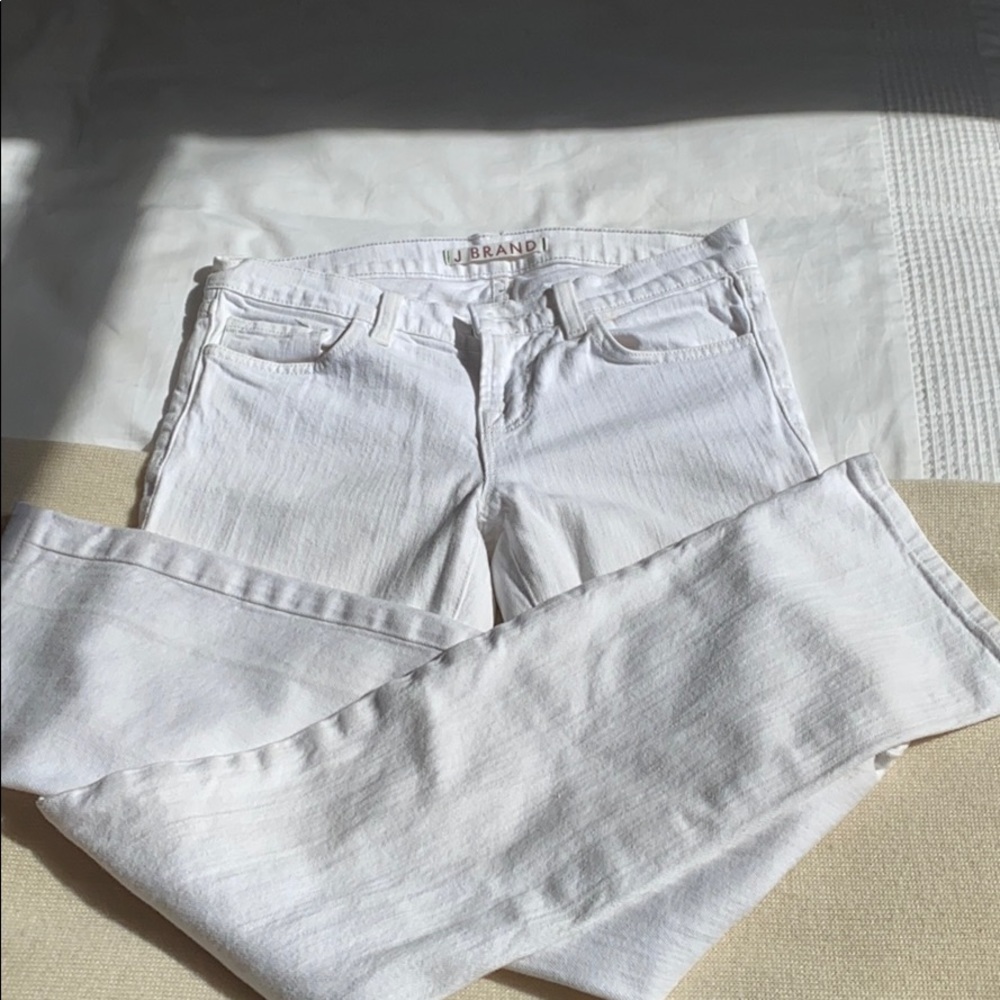 White JBrand straight leg jeans